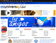 Tablet Screenshot of chat.miuniverso.com.ar