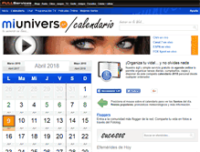 Tablet Screenshot of calendario.miuniverso.com.ar